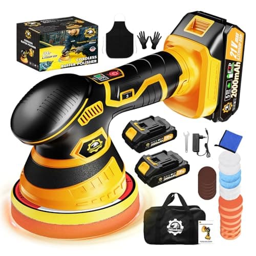 Niusken Niusken Cordless Car Buffer Polisher Kit