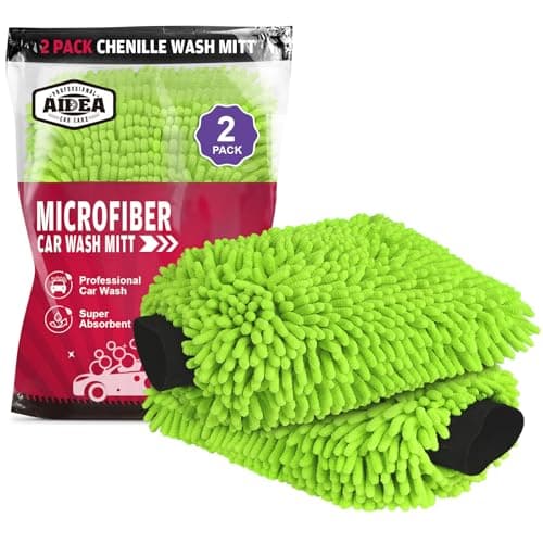 AIDEA AIDEA Chenille Microfiber Car Wash Mitt (2-Pack)
